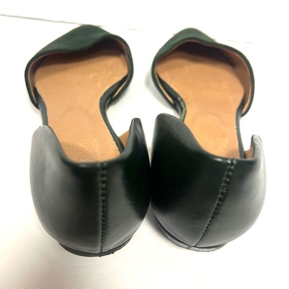 J jill forest green suede/leather flats Sz 8.5 - Picture 3 of 5